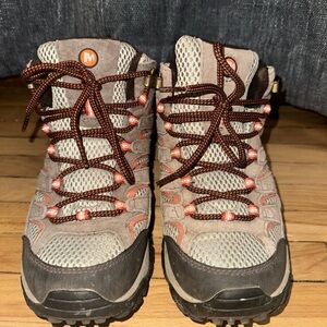 Merrell Hiking Boots with Brown and Gray Accents